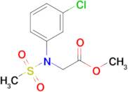 Methyl N-(3-chlorophenyl)-N-(methylsulfonyl)glycinate