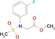 Methyl N-(3-fluorophenyl)-N-(methylsulfonyl)glycinate