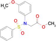 Methyl N-(3-methoxyphenyl)-N-(phenylsulfonyl)glycinate