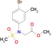 Methyl N-(4-bromo-3-methylphenyl)-N-(methylsulfonyl)glycinate