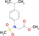 Methyl N-(4-isopropylphenyl)-N-(methylsulfonyl)glycinate