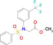 Methyl N-(phenylsulfonyl)-N-(3-(trifluoromethyl)phenyl)glycinate