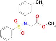 Methyl N-(phenylsulfonyl)-N-(m-tolyl)glycinate