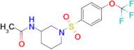 N-(1-((4-(trifluoromethoxy)phenyl)sulfonyl)piperidin-3-yl)acetamide