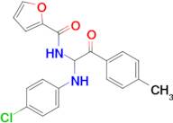 N-(1-((4-chlorophenyl)amino)-2-oxo-2-(p-tolyl)ethyl)furan-2-carboxamide