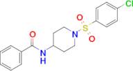 N-(1-((4-chlorophenyl)sulfonyl)piperidin-4-yl)benzamide