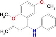 N-(1-(2,5-dimethoxyphenyl)but-3-en-1-yl)aniline