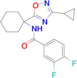 N-(1-(3-cyclopropyl-1,2,4-oxadiazol-5-yl)cyclohexyl)-3,4-difluorobenzamide