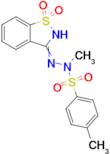 N'-(1,1-dioxo-2,3-dihydro-1λ⁶,2-benzothiazol-3-ylidene)-N,4-dimethylbenzene-1-sulfonohydrazide