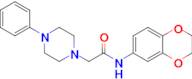 N-(2,3-dihydrobenzo[b][1,4]dioxin-6-yl)-2-(4-phenylpiperazin-1-yl)acetamide