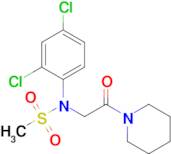 N-(2,4-dichlorophenyl)-N-(2-oxo-2-(piperidin-1-yl)ethyl)methanesulfonamide