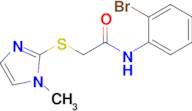 N-(2-bromophenyl)-2-((1-methyl-1H-imidazol-2-yl)thio)acetamide