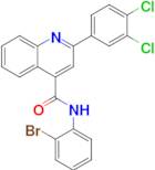 N-(2-bromophenyl)-2-(3,4-dichlorophenyl)quinoline-4-carboxamide