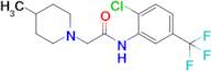 N-(2-chloro-5-(trifluoromethyl)phenyl)-2-(4-methylpiperidin-1-yl)acetamide