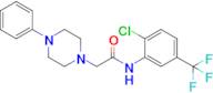 N-(2-chloro-5-(trifluoromethyl)phenyl)-2-(4-phenylpiperazin-1-yl)acetamide