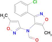 N-(3-(2-chlorophenyl)-5-methylisoxazol-4-yl)-N-(5-methylisoxazol-3-yl)formamide