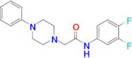 N-(3,4-difluorophenyl)-2-(4-phenylpiperazin-1-yl)acetamide