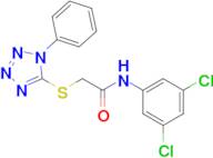 N-(3,5-dichlorophenyl)-2-((1-phenyl-1H-tetrazol-5-yl)thio)acetamide