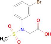 N-(3-bromophenyl)-N-(methylsulfonyl)glycine