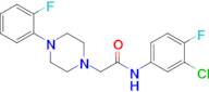 N-(3-chloro-4-fluorophenyl)-2-(4-(2-fluorophenyl)piperazin-1-yl)acetamide