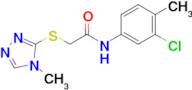 N-(3-chloro-4-methylphenyl)-2-((4-methyl-4H-1,2,4-triazol-3-yl)thio)acetamide