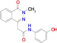N-(3-hydroxyphenyl)-2-(3-methyl-4-oxo-3,4-dihydrophthalazin-1-yl)acetamide
