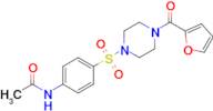 N-(4-((4-(furan-2-carbonyl)piperazin-1-yl)sulfonyl)phenyl)acetamide