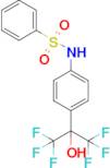 N-(4-(1,1,1,3,3,3-hexafluoro-2-hydroxypropan-2-yl)phenyl)benzenesulfonamide