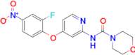 N-(4-(2-fluoro-4-nitrophenoxy)pyridin-2-yl)morpholine-4-carboxamide