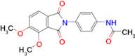 N-(4-(4,5-dimethoxy-1,3-dioxoisoindolin-2-yl)phenyl)acetamide