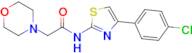 N-(4-(4-chlorophenyl)thiazol-2-yl)-2-morpholinoacetamide