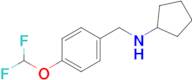 N-(4-(difluoromethoxy)benzyl)cyclopentanamine