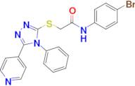 N-(4-bromophenyl)-2-((4-phenyl-5-(pyridin-4-yl)-4H-1,2,4-triazol-3-yl)thio)acetamide