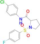 N-(4-chlorophenyl)-1-((4-fluorophenyl)sulfonyl)pyrrolidine-2-carboxamide