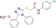 N-(4-chlorophenyl)-2-((5-(2-methoxyphenyl)-4-phenyl-4H-1,2,4-triazol-3-yl)thio)acetamide