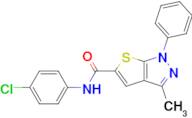 N-(4-chlorophenyl)-3-methyl-1-phenyl-1H-thieno[2,3-c]pyrazole-5-carboxamide