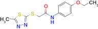 N-(4-ethoxyphenyl)-2-((5-methyl-1,3,4-thiadiazol-2-yl)thio)acetamide