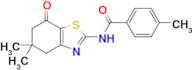 N-(5,5-dimethyl-7-oxo-4,5,6,7-tetrahydrobenzo[d]thiazol-2-yl)-4-methylbenzamide