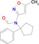 N-(5-methylisoxazol-3-yl)-N-(1-phenylcyclopentyl)formamide