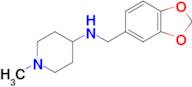 N-(benzo[d][1,3]dioxol-5-ylmethyl)-1-methylpiperidin-4-amine