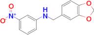 N-(benzo[d][1,3]dioxol-5-ylmethyl)-3-nitroaniline