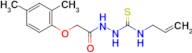 N-allyl-2-(2-(2,4-dimethylphenoxy)acetyl)hydrazine-1-carbothioamide