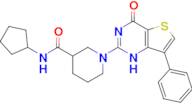 N-cyclopentyl-1-{4-oxo-7-phenyl-1H,4H-thieno[3,2-d]pyrimidin-2-yl}piperidine-3-carboxamide