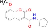 N-cyclopentyl-8-methoxy-2-oxo-2H-chromene-3-carboxamide