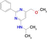 N-isopropyl-6-(methoxymethyl)-2-phenylpyrimidin-4-amine