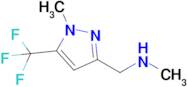 N-methyl-1-(1-methyl-5-(trifluoromethyl)-1H-pyrazol-3-yl)methanamine
