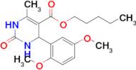 Pentyl 4-(2,5-dimethoxyphenyl)-6-methyl-2-oxo-1,2,3,4-tetrahydropyrimidine-5-carboxylate