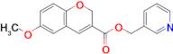 Pyridin-3-ylmethyl 6-methoxy-2H-chromene-3-carboxylate