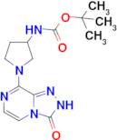 Tert-butyl (1-(3-oxo-2,3-dihydro-[1,2,4]triazolo[4,3-a]pyrazin-8-yl)pyrrolidin-3-yl)carbamate