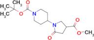 Tert-butyl 4-(4-(methoxycarbonyl)-2-oxopyrrolidin-1-yl)piperidine-1-carboxylate